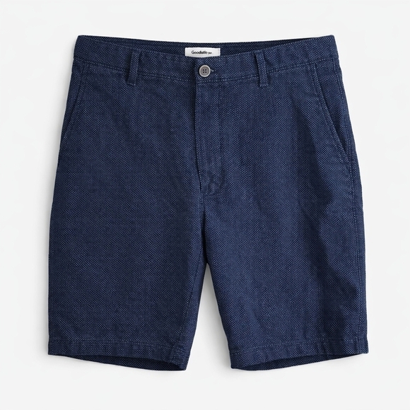 Goodfellow & Co Other - Goodfellow & Co Linden Shorts Mens 36 Blue Micro Dot Flat Front Casual Preppy.